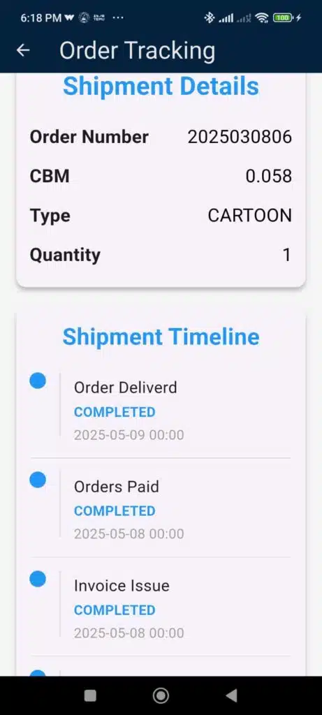 shipment tracking
