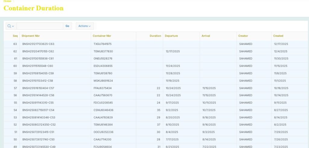 تتبع الشحنات في عمان