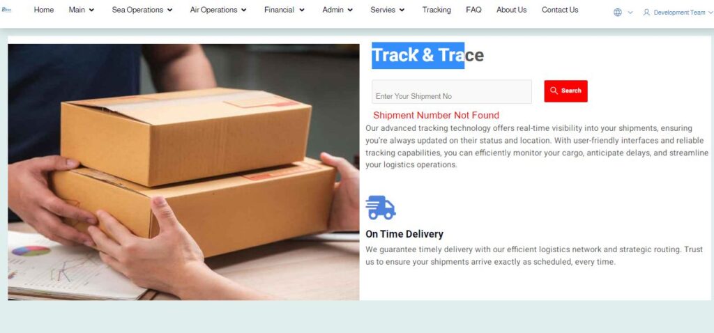 تتبع الشحنات في عمان