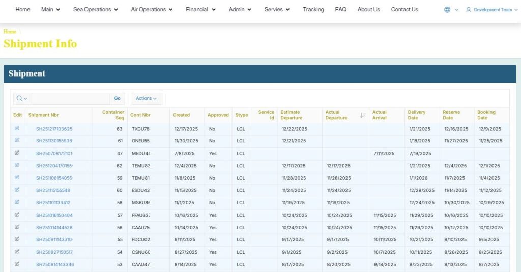 Transportation Management System