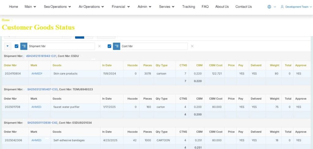 Transportation Management System